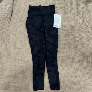 Lululemon Athletica Black Camouflage Leggings